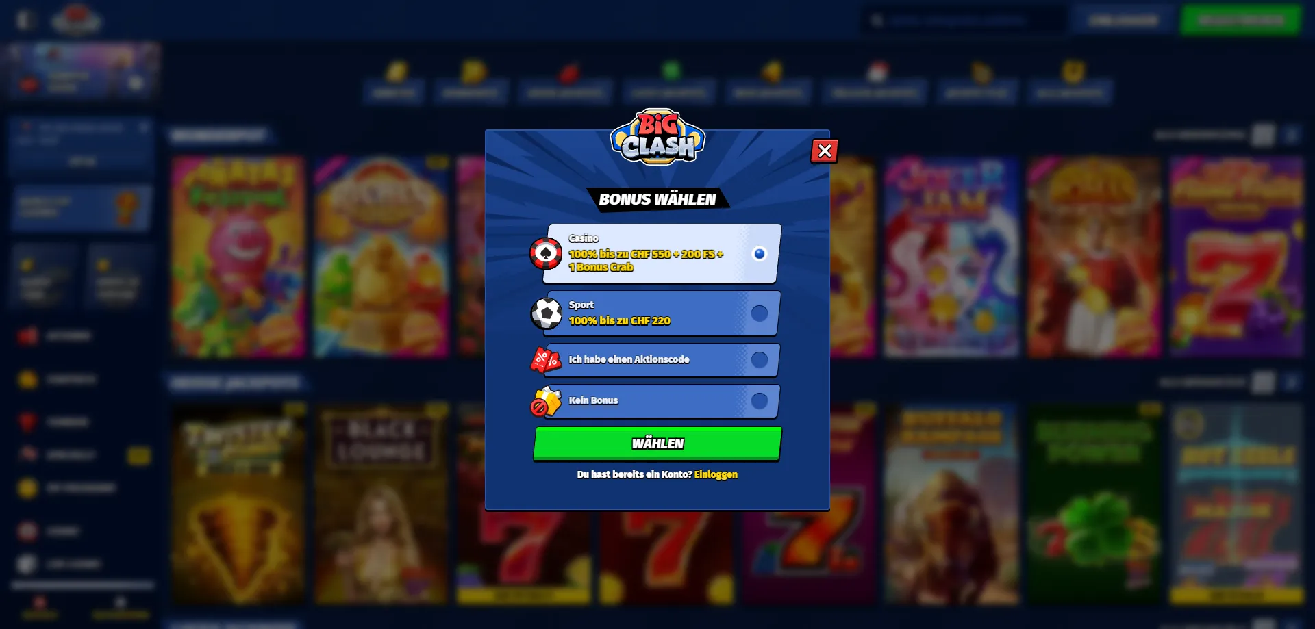 BigClash Casino Registrierung &ndash; Konto in wenigen Minuten erstellen